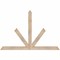 Ekena Millwork Saratoga Smooth Timber Gable Bracket, Douglas Fir, 60"W x 40"H x 1 1/2"D x 3 1/2"F, 16/12 Pitch GBW060X40X0204SAR00SDF - alternate 1